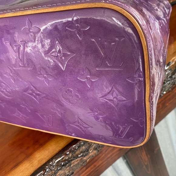Louis Vuitton Purple Vernis Leather Monogram Tote - Picture 6 of 14